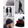 M2Ma Men's Beanie, Thick, Ribbed Knit Hat, Unisex, One Size