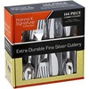 Plastic Cutlery Silverware Heavyweight Disposable Flatware, Plastic Cutlery Like Silver