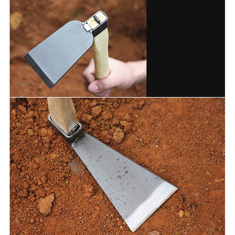 XMRISE Hoes with Wooden Handle Garden Hoes Hand Held Gardening