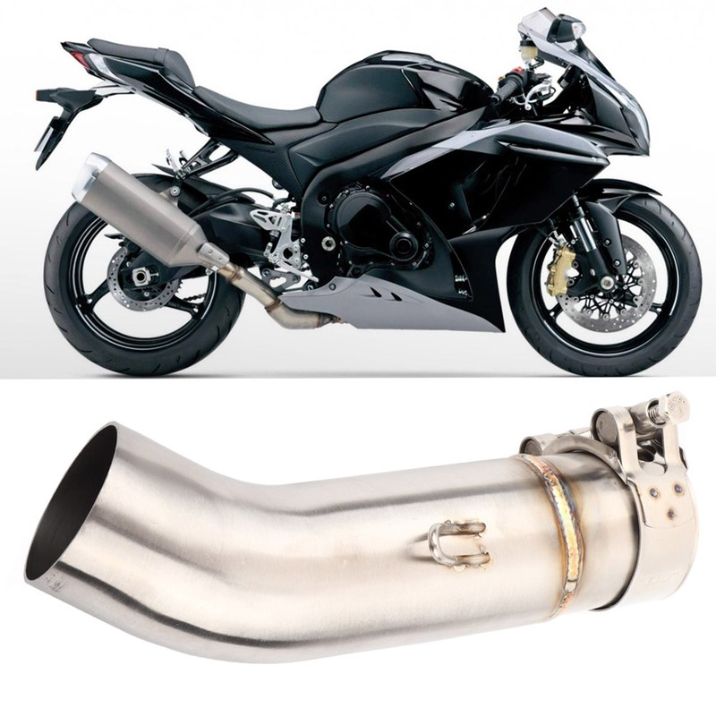 Motorcycle Exhaust Connecter Half MidPipe Fits for Suzuki GSXR 600