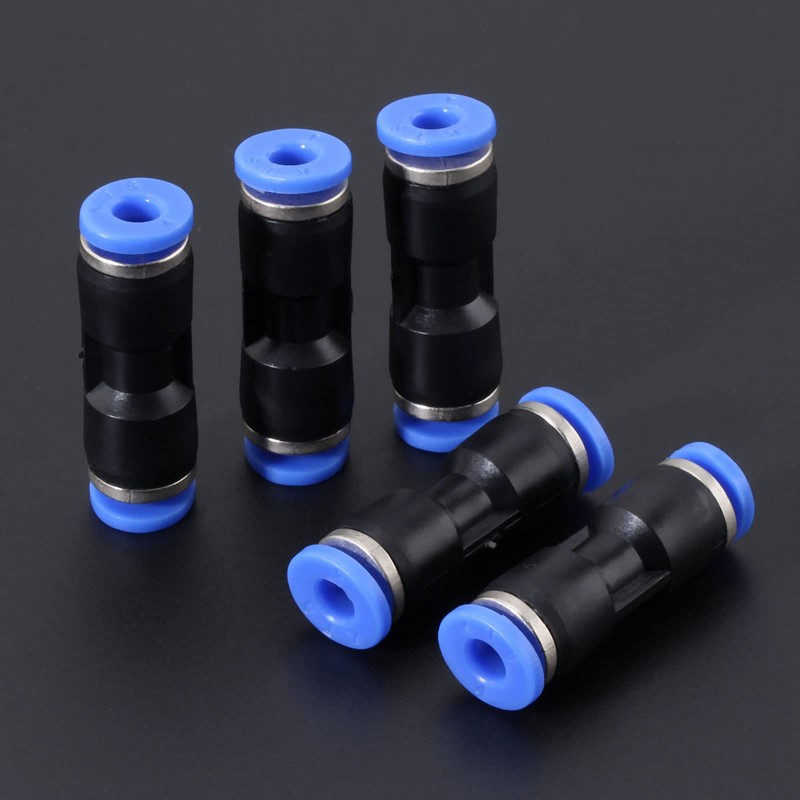 5pcs Pneumatic Fitting Pneumatic Straight Push-in Stud Fitting Connector Air
