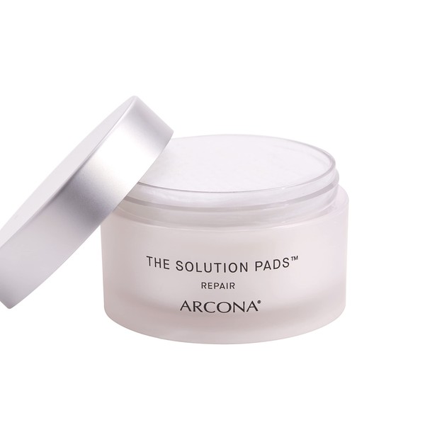 ARCONA The Solution Pads - Glycolic Acid, Antioxidants Toner Pads Decongests, Nourishes and Brightens Skin - 45 Pads. Made In The USA