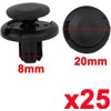 25pcs Car Body Trim Clips, Plastic Rivet Fasteners Universal Auto