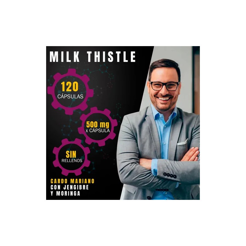NSN Milk Thistle con Cardo Mariano Moringa Jengibre Alcachofa Achicoria