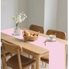 6 Pcs Light Pink Scalloped Table Runner 14 x 108