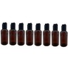 Natural Farms 2 oz Plastic Amber Boston BPA FREE -