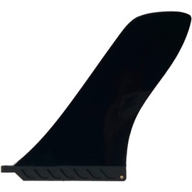 9" Center Fin (Hard) Hard Fin for Longboard SUP airSUP Raceboard Surfboard Paddle Board (Black (1, Screwless)