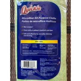 Quickie 16 Packs Microfiber All- Purpose 3 Colors Cloths 14"x14"
