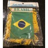Brasil 4 X 6” MINI BANNER FLAG CAR WINDOW MIRROR
