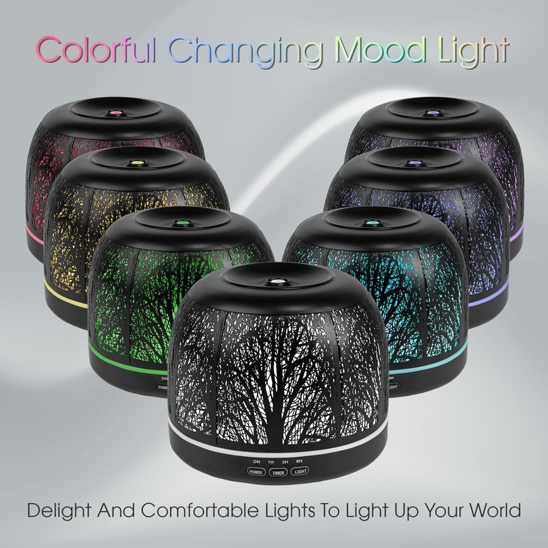 500ml Essential Oil Diffuser, ARVIDSSON Metal Diffusers for Essential Oils,