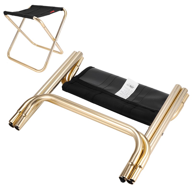 Folding Camp Stool Aluminum Alloy Portable Foldable Chair Seat for
