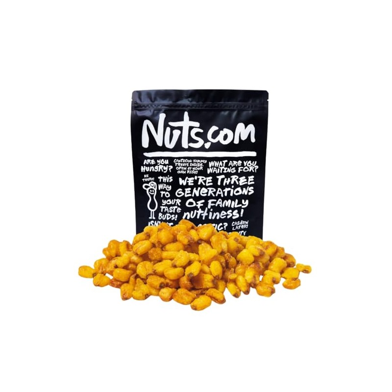 Nuts.com Toasted Corn - Roasted Non-GMO Crunchy Snack - Great