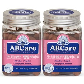 ABC Care Pet Bites Nutritional Supplement, 180g, Oral Tartar Management, 2 Pieces / 에이비씨케어 반려동물 바이트 영양제, 180g, 구강치석관리, 2개