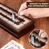 VAMSLOVE Wooden Cribbage Board Game Magnetic 3-Track Scoreboard with Large