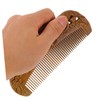 Vaguelly 1Pc Natural Wooden Hair Comb Sandalwood Comb for All
