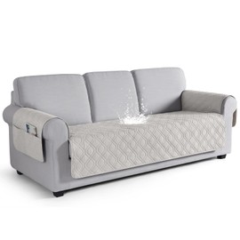 VANSOFY Couch Cover, Waterproof Sofa Covers Washable Slipcover Furniture Protector Couch Seat Covers Non-Slip Couch Cover for Dogs, Pets(Sofa, Off White)