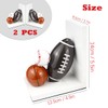 Resin Bookend Football Basketball Book Stopper Heavy Duty Bookend Modern