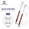 X AUTOHAUX 2 Pcs 15inch 67lb/298N Red Lift Supports Struts