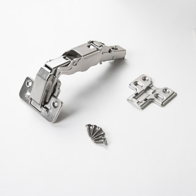 2 Pack 165 Degree Frameless Cabinet Doors Hinges, Clip ON