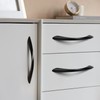 JIASENBAO Black Cabinet Pulls 5 Inch Arch Twisted Matte Black