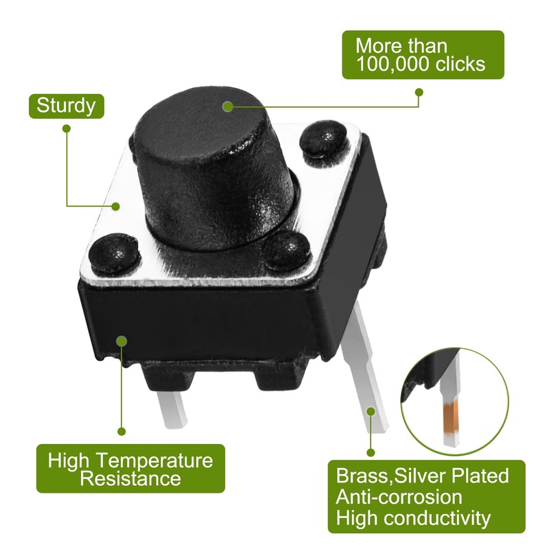 Chanzon Tact Switch Tactile Push Button Micro Momentary Switch 6x6