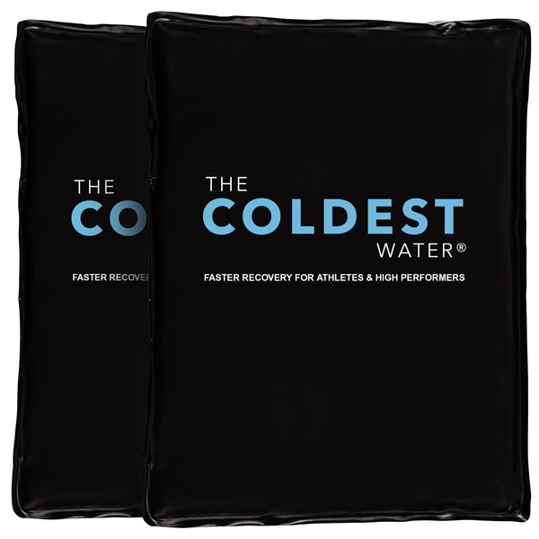 Coldest Gel Ice Pack, Reusable Flexible Ice Packs for Injuries, Multipurpose Hot Cold Therapy for Knee, Arm, Shoulder, Back (14" x 11" (Pack of 2))