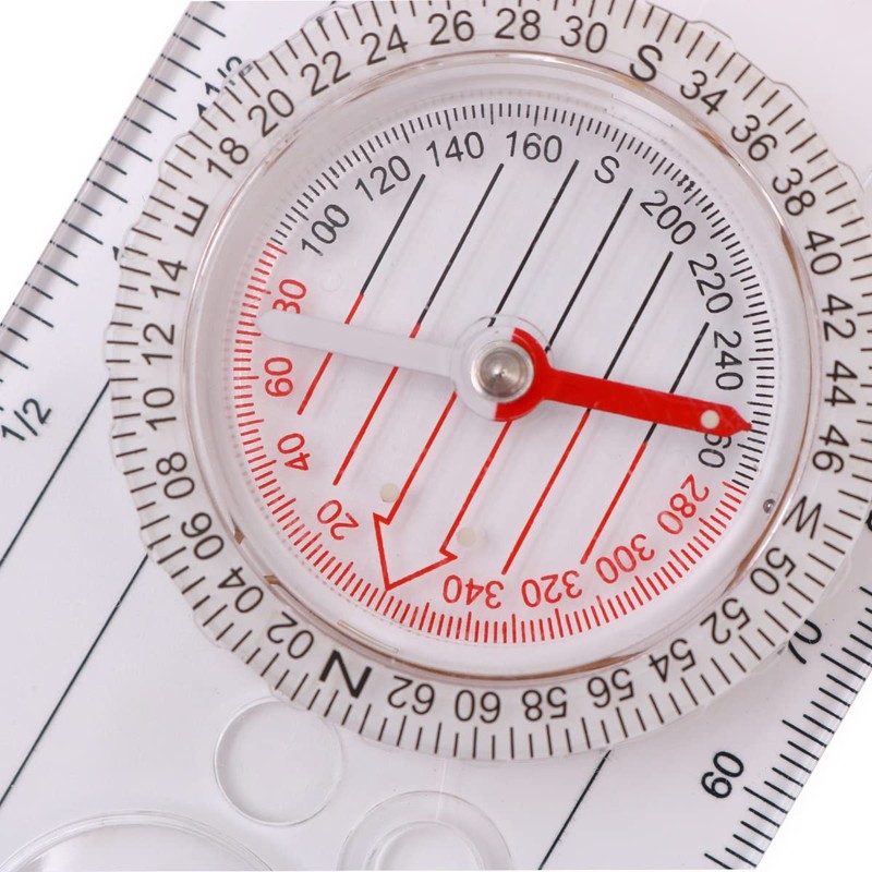 Namvo 2pcs Compass Navigation Map scale Waterproof Orienteering Compass for