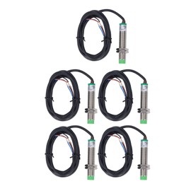 5PCS Inductive Proximity Switch M12 X 1 PNP IP65 Waterproof Non Contact Proximity Sensor 6‑36VDC