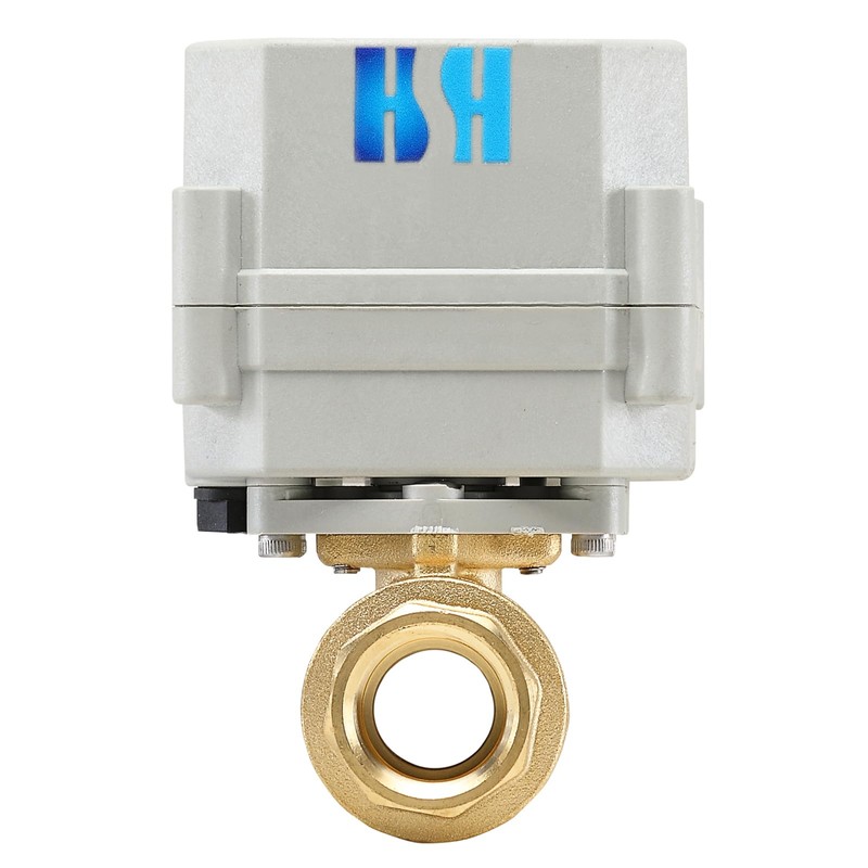 HSH-Flo 1/2" 110-230VAC Brass 2 Way NPT Auto Return Position