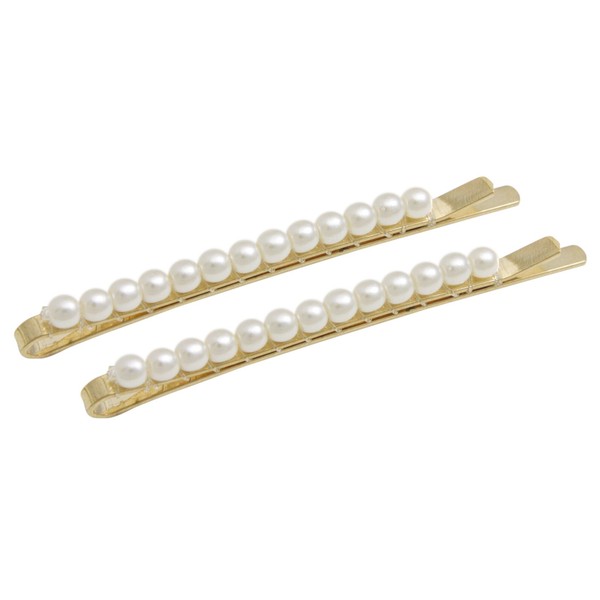 [ヴxante-nu] vingtaine Pearl Hair Pins Set of 2 H – 218 Gold