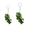 Leadigol 2PCS Cartoon Mini Turtle Shape Plush Keychain, Cute Animal