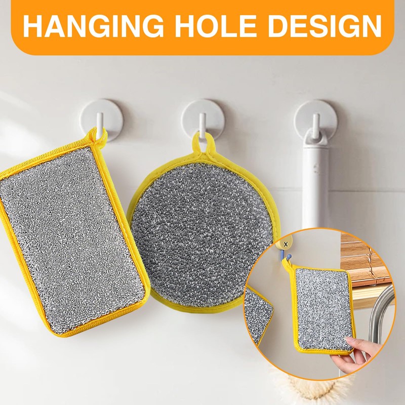 Leogony 7 Pcs Washing up Sponges, Double Sided Multi Purpose