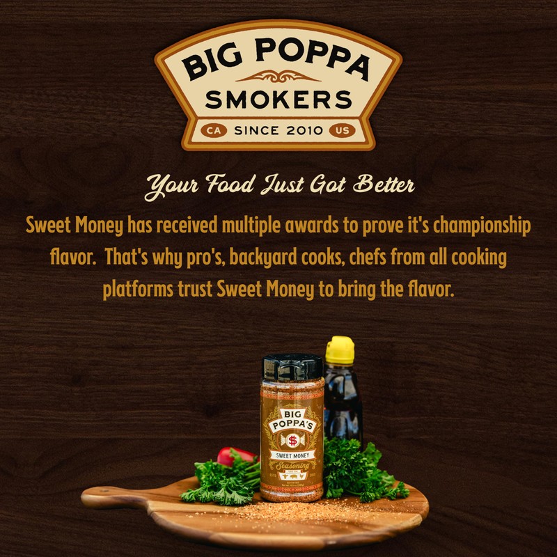 Big Poppa’s Sweet Money BBQ Rub — Award Winning Pork
