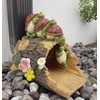 Euiroet Funny Turtle Gutter Downspout Extender Statue, Outdoor Decor Sculpture