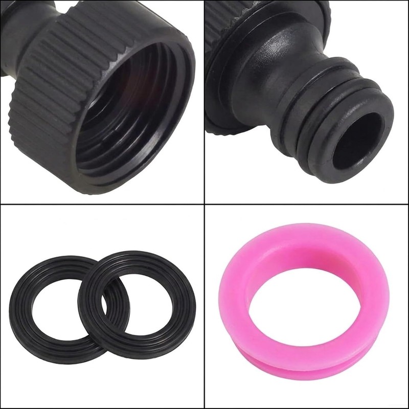 3/4 Inch Garden Hose Quick Connector Kit 2-Piece Plastic