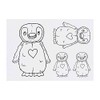 4 x 'Penguin Love' Temporary Tattoos - Water Resistant, Skin-Safe,