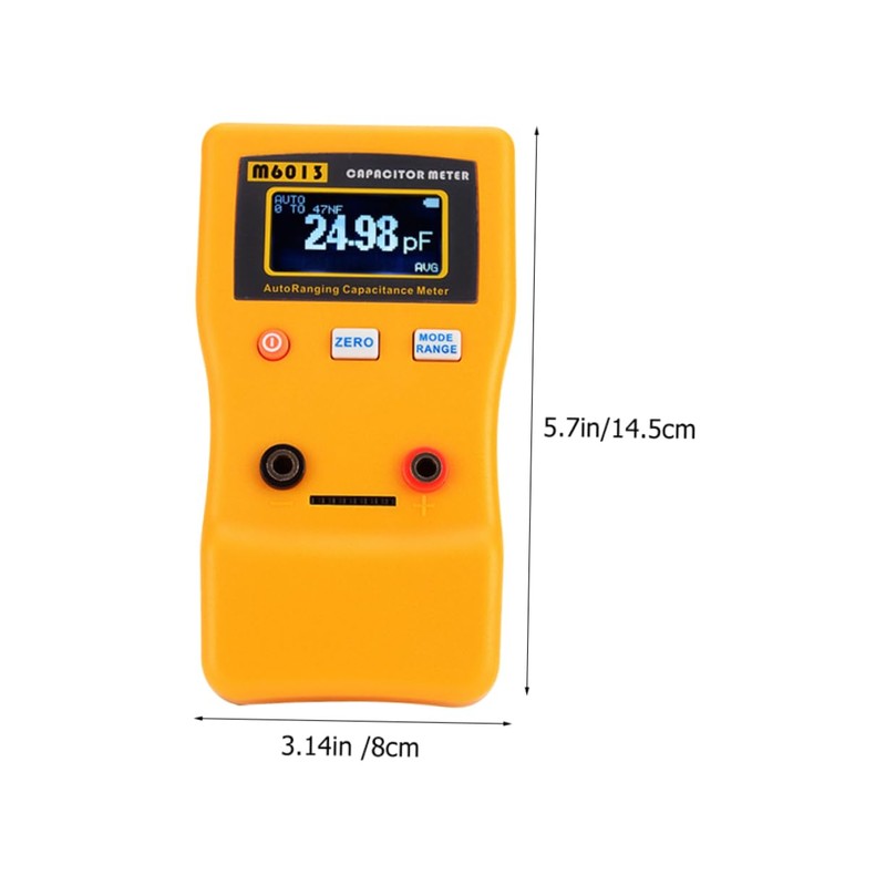 Tofficu High Precision Digital Capacitor Tester Portable Auto Ranging Measuring