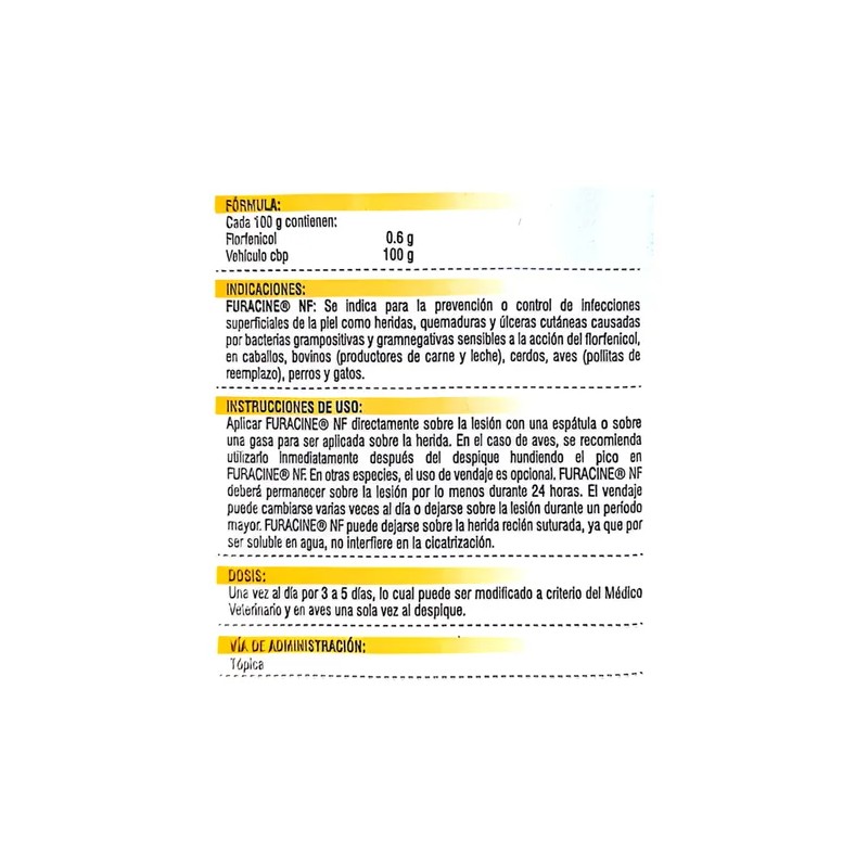 Furacine Florfenicol Pomada De 453 Gramos Pisa