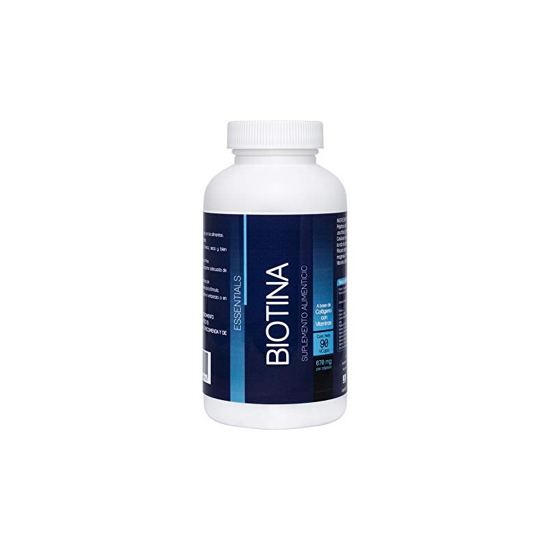 NLS ESSENTIALS | BIOTINA | 90 cápsulas | 300mcg de