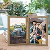 AEVETE 5x7 Picture Frames Double Hinged Wood Folding Photo Frames