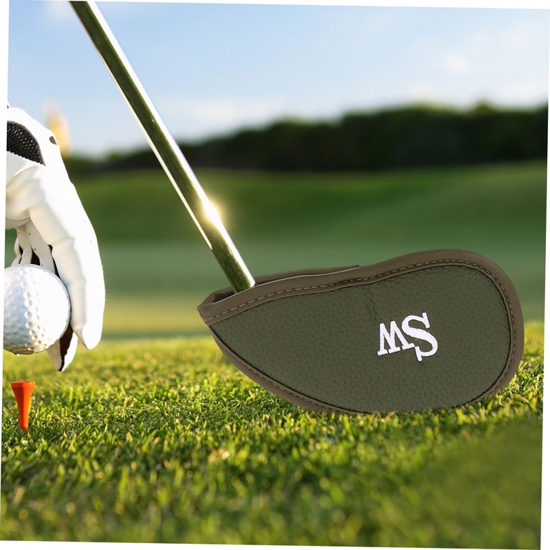 SUPVOX 12pcs PU Fake Leather Golf Iron Head Covers Reusable