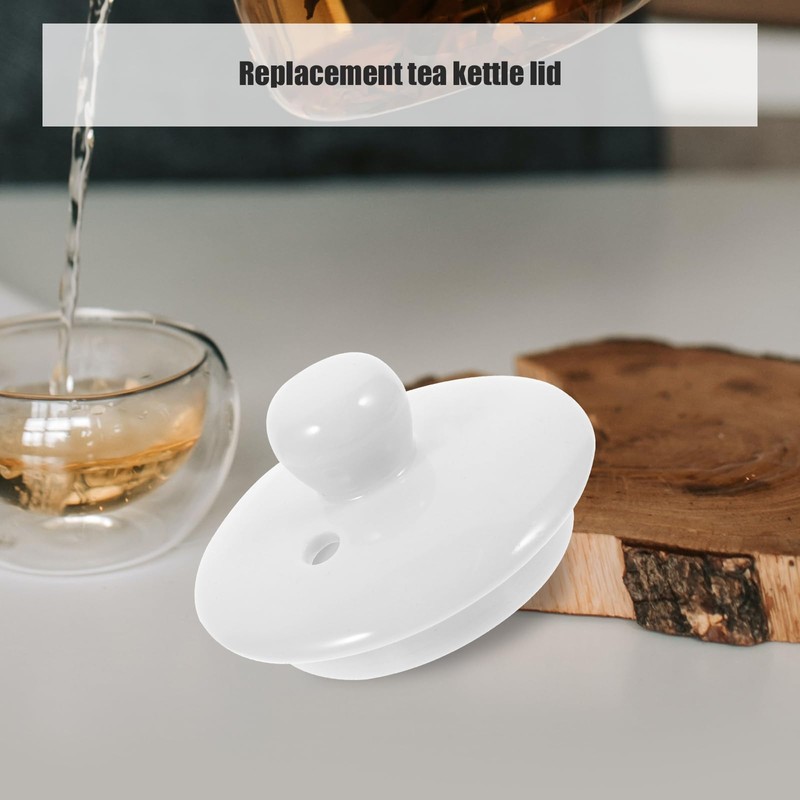 PRETYZOOM Teapot Lid Ceramic Lid Replacement Ceramic Lid for Teapot