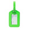 Lewis N Clark ID20GRNHT Rectangular Neon Luggage Tag - Green