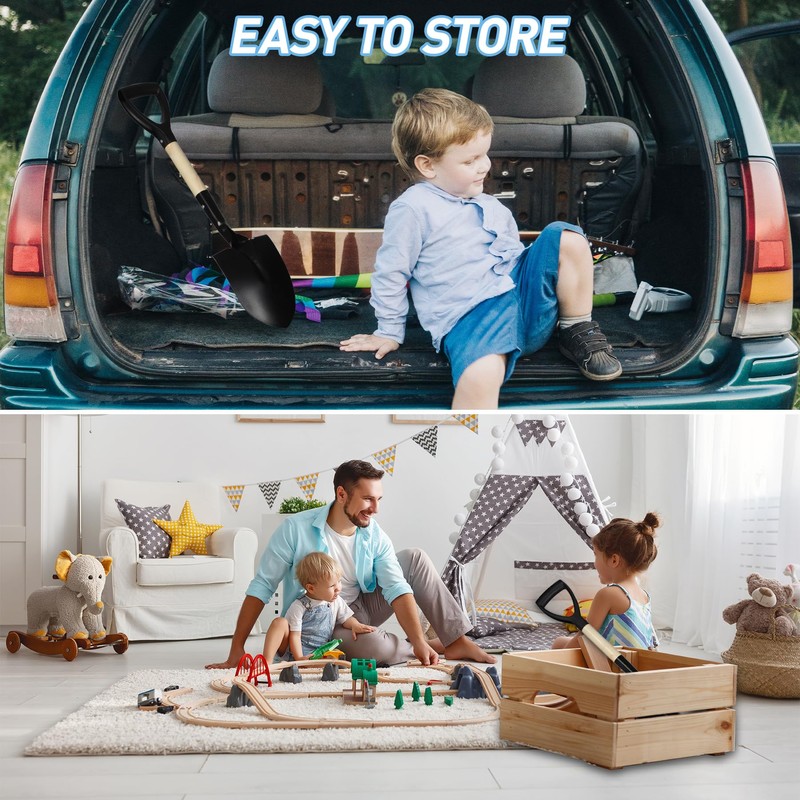 REDCAMP 27" Shovel for Digging, Garden Spade Tool with D-Handle,