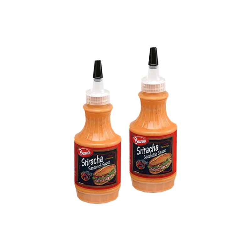 Beano's Sriracha Sandwich Sauce, 2-Pack 8 Fl Oz Bottle