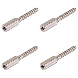 M3.5 x 35mm Brass Extension Studs Ideal for Extending Sockets and Switch Screws x4