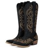 HISEA Rollda Cowboy Boots for Women Western Cowgirl Boots with