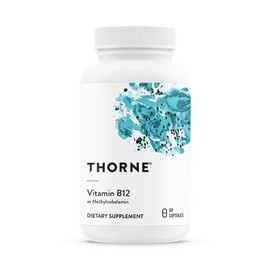 THORNE Vitamin B12 - as Methylcobalamin - Supports Heart & Nerve Health, Blood Cell Function, Healthy Sleep & Methylation* - Gluten, Dairy & Soy-Free - 60 Capsules
