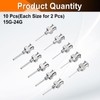 HARFINGTON 1set Dispensing Needle 15-24 Gauge 0.5 Inch Stainless Steel