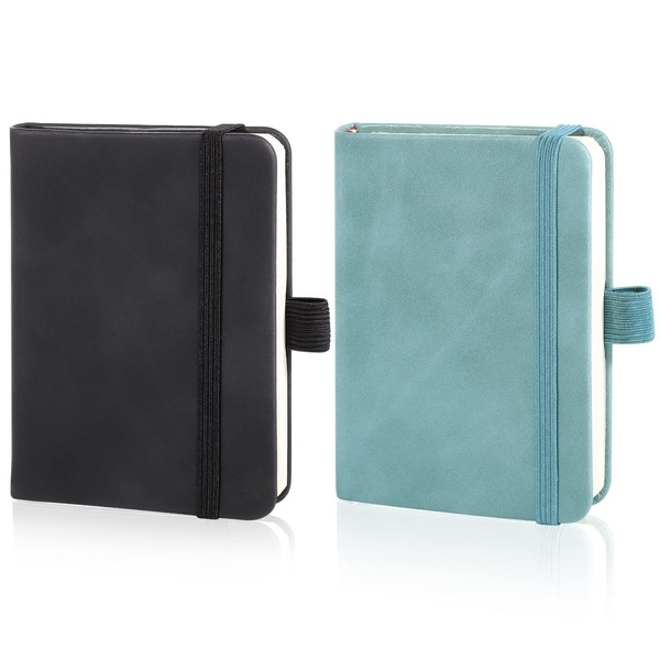 2 Pack Mini Notebooks, 3.15 ×4.33 Inch Pocket Notebook Small